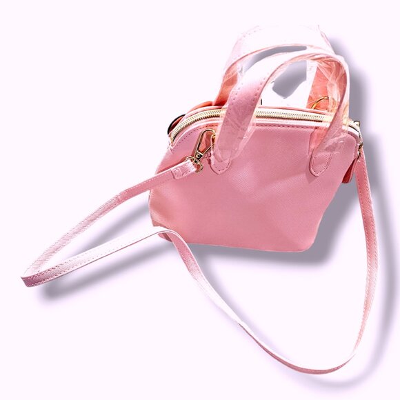 Hello Kitty Sanrio Mini Crossbody Purse, Pink with Floral Bow Design - Picture 7 of 7